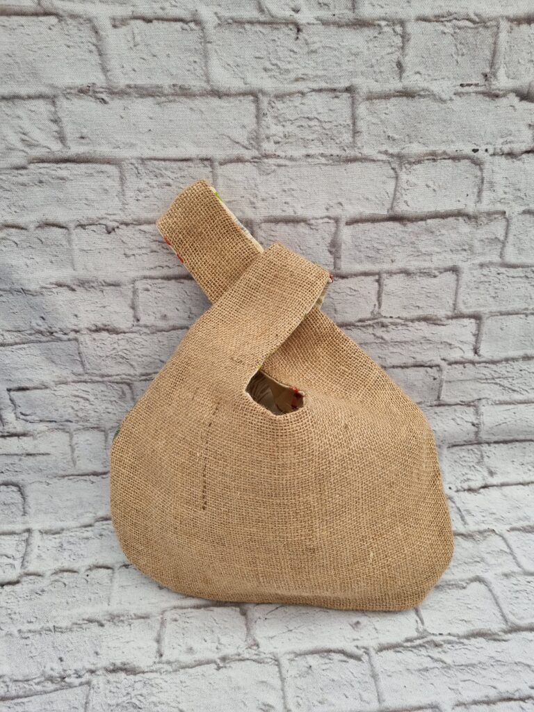 Japanese Knot Bag with a cotton lining