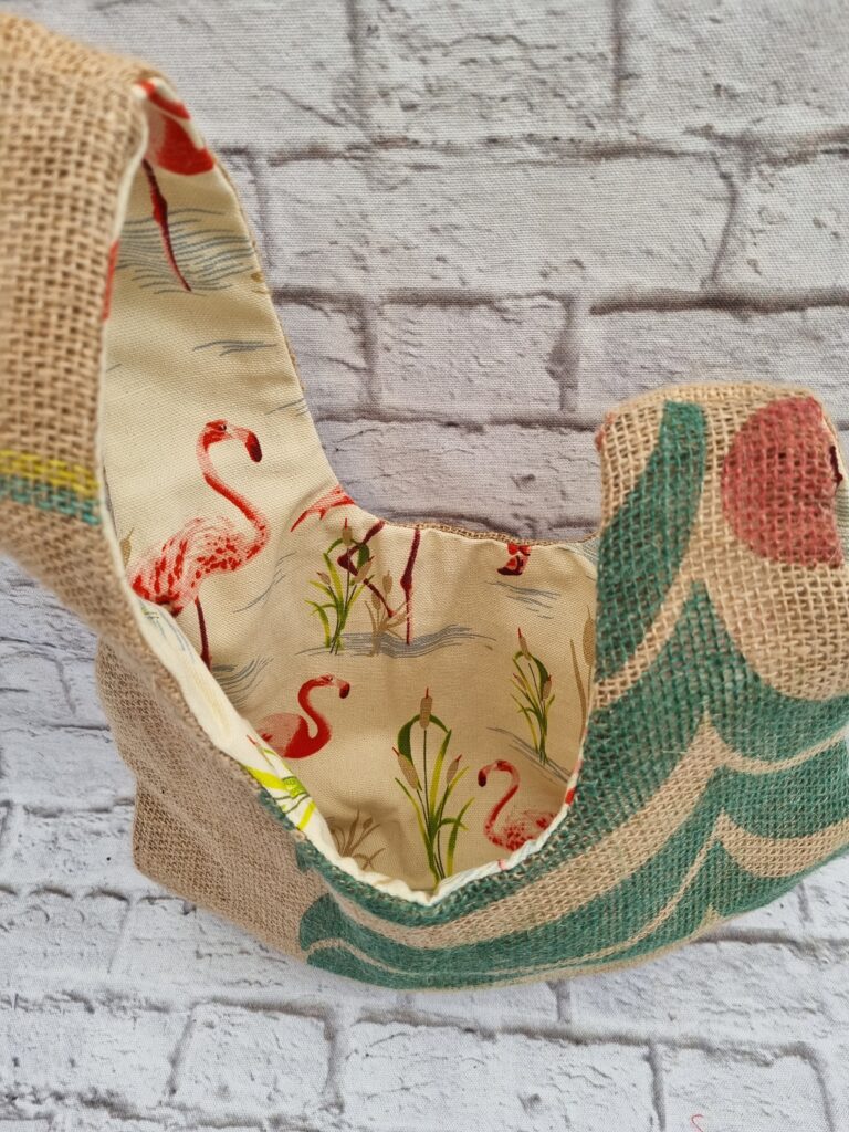 Japanese Knot Bag with a cotton lining