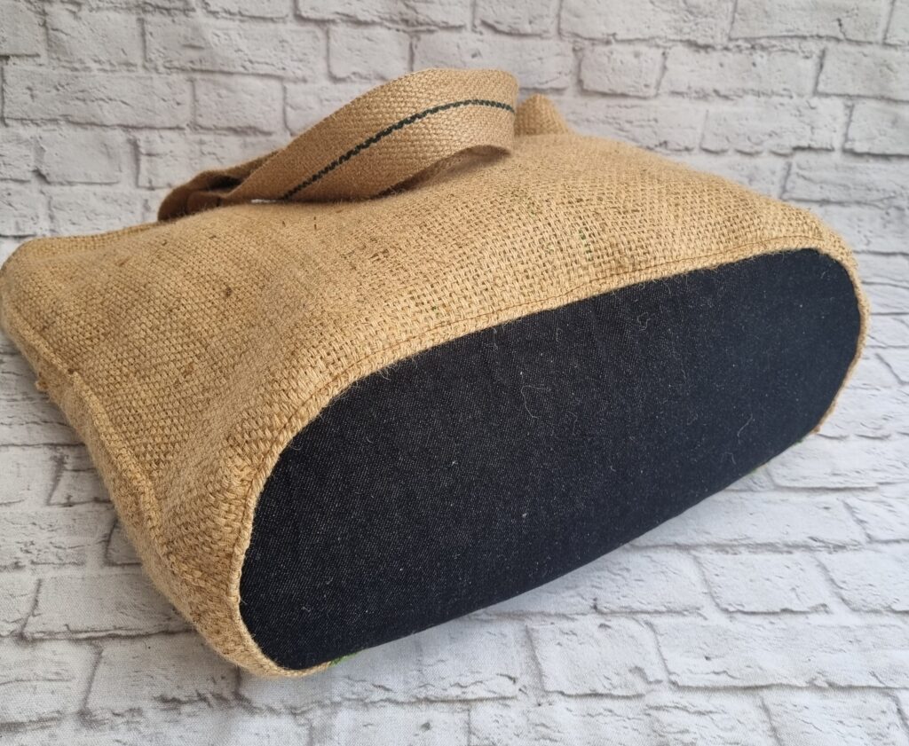 Recycled coffee sack tote bag
