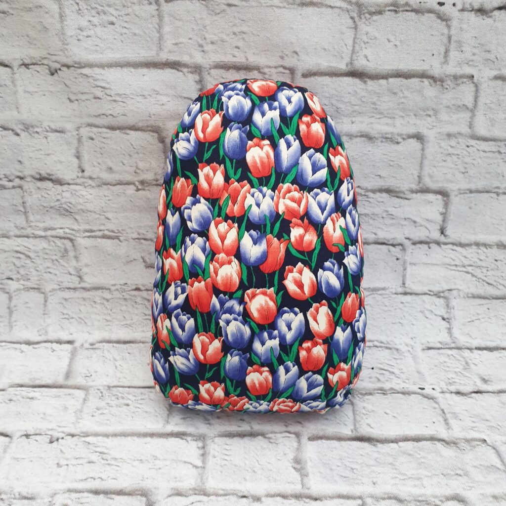 Cotton Tailor's ham with tulips fabric