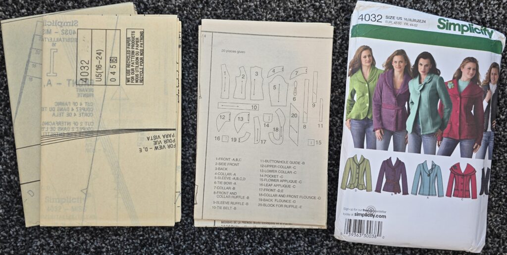 Simplicity 4032 Sewing Pattern