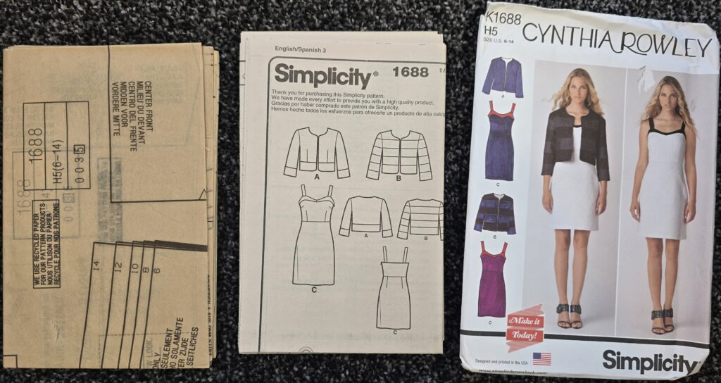 Simplicity K1688 Sewing Pattern