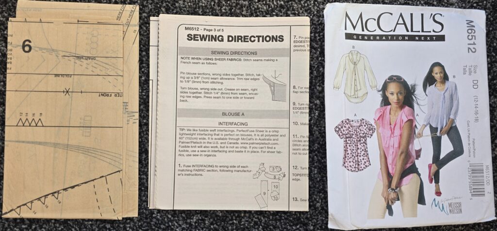 McCalls M6512 Sewing Pattern
