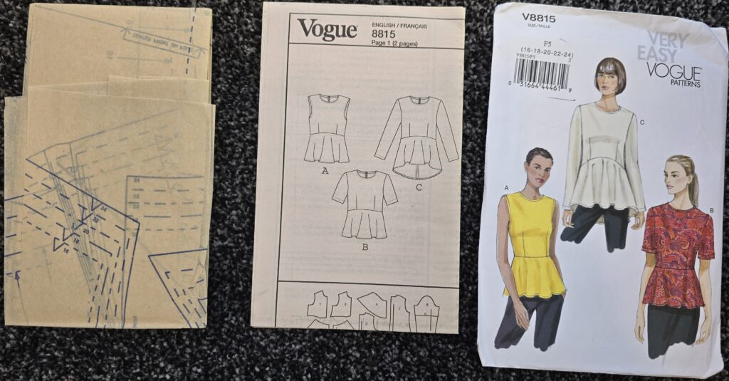 Vogue V8815 Sewing Pattern